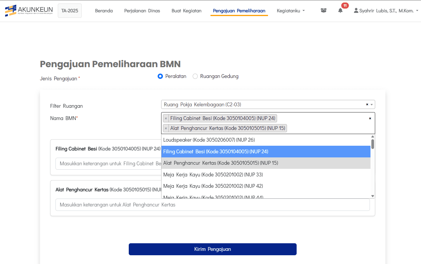 State-Owned Asset Maintenance Information System